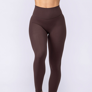 Leggings de sport pour femmes à prix bas, taille haute, super élastiques, sans couture, tricotés, pour la gym et le yoga - Product Image 1