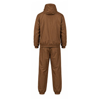 Ensemble coupe-vent imprimé à capuche en polyester pour homme – Veste et pantalon personnalisés légers pour le sport, l'entraînement en extérieur et la gym