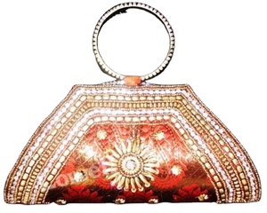 Acrylic Cosmetic Holder <b>Wedding</b> Bag Party Handbag Designer Ladies Indian Traditional <b>Clutch</b> Purse - Product Image 2