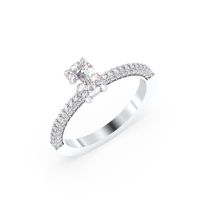 REYES Exclusive Design 14K 18K Solid Gold HPHT CVD Lab Grown Diamond Solitaire Ring For Women IGI Certified Fine Jewelry - Product Image 1