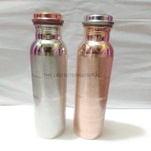 Best Quality 100% Pure <b>Copper</b> Leak-Proof Water <b>Bottle</b> Glossy Finish Eco-Friendly <b>Drinking</b> Customized Capacity - Product Image 1