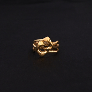 แหวนทองชุบดีไซน์เก๋สำหรับผู้หญิง - Product Image 2
