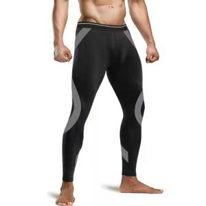 <b>Men</b> Gym <b>Compression</b> Pants Breathable Running <b>Leggings</b> Stretch Fitness Training Wear Athletic Tight Fit Sports Bottom Wear - Product Image 2