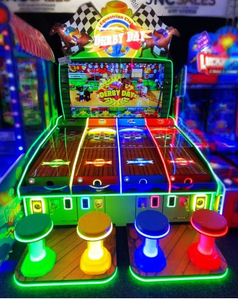 Derby Day Arcade Machine 4 Players Coin Operated 75 Inch Screen LED <b>Light</b> Interactive Ball Rolling Horse Racing Video Game - Product Image 3