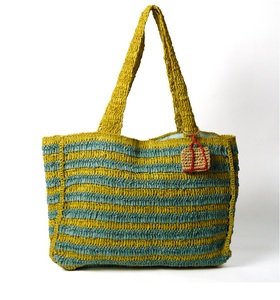 Sac à main en raphia tendance 2026 pour femme – Écologique, léger, grande capacité, taille personnalisable, avec sangle en cuir – Idéal pour la plage, les pique-niques et les voyages - Product Image 1