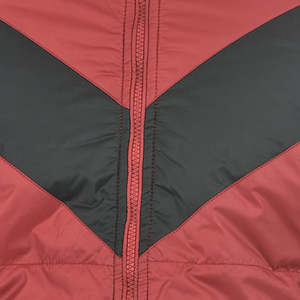 Chaqueta de lana de alta calidad para hombre, con logotipo personalizado, cierre de cremallera, cuello alto, relleno de plumón, con acabado brillante, para el invierno. - Product Image 2