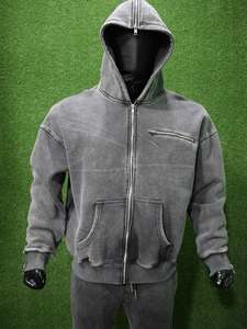 Chándal de 500GSM con hombros caídos para otoño/invierno, fabricante de sudaderas deportivas personalizadas. - Product Image 4