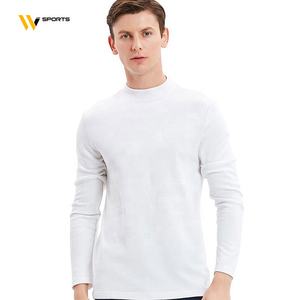 Camiseta de Felpa Sólida Bordada 100% Algodón para Hombre con Estampado, Venta al Por Mayor OEM - Product Image 2