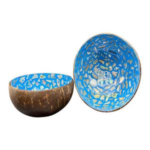 Meilleur prix bols en coquille de noix de coco faits à la main modèle rond écologique naturel utilisation commerciale du Vietnam - Product Image 4