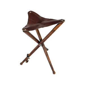 High quality leather hunting <b>stool</b> <b>folding</b> camping <b>stool</b> bulk supplier OEM custom premium furniture export quality in low price - Product Image 1