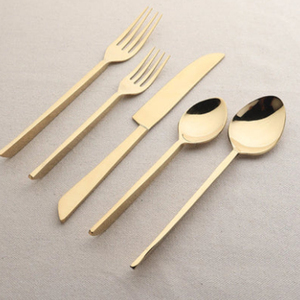 Ensemble de couverts Fairfax PVD, 5 pièces, plaqué or - Product Image 1