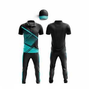 Uniforme de cricket personnalisé par sublimation pour les clubs |   Tenue complète d'équipe de cricket pour hommes, femmes et jeunes : polo et pantalon - Product Image 2