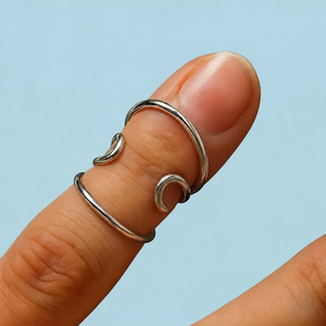 Anillo de Soporte Ajustable de Latón Estilo Bohemia para Dedos con Artritis, Alivio del Dolor, Estabilizador de Articulaciones EDS, Diseño Cisne - Product Image 1
