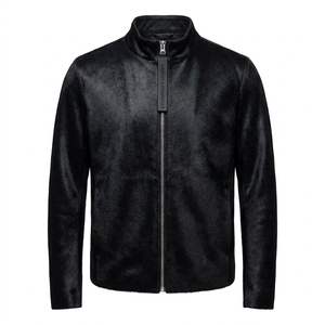 Chaqueta de Cuero de Pelo de Vaca para Hombre, de Lujo, Personalizada, al por Mayor, Ajustada, de Piel Auténtica, Estilo Bomber, Abrigo de Invierno, Fabricante B2B, Marca Privada - Product Image 1
