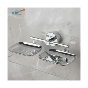 Elegante Jabonera Doble Moderna de la Colección Arion con Base Antideslizante, Diseño Ecológico para Uso en Hoteles a Bajo Precio - Product Image 3