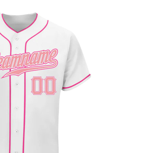 Camiseta de béisbol directa de fábrica para hombre, camisetas de béisbol en blanco, se acepta logotipo personalizado, proveedor de ropa deportiva al por mayor - Product Image 3