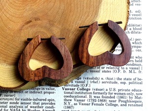 Pendientes de Madera en Forma de Lágrima con Acabado Liso, Hechos a Mano con Madera Natural para Accesorios de Joyería de Moda - Product Image 3