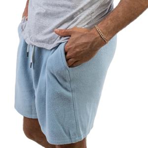 กางเกงขาสั้นลำลองผ้าลูกฟูกสีพื้นสำหรับผู้ชาย น้ำหนักเบา สวมใส่สบาย ราคาขายดีที่สุด - Product Image 2