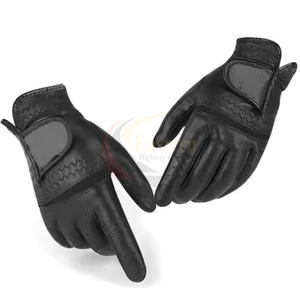 Gants de golf en cuir Cabretta personnalisés avec logo pour hommes, en peau de mouton, respirants, antidérapants et anti-UV, pour usage sportif - Product Image 3