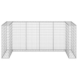 Pared de gaviones de acero galvanizado para cubos de basura 100 \ "x39.4 \" x43.3 \ "Dimensiones - Product Image 3