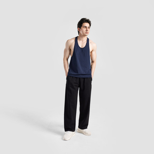 Débardeurs de musculation et de fitness pour hommes en coton avec logo personnalisé, débardeurs de course à pied pour hommes - Product Image 4