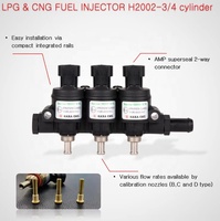 [HANA] H2002 Mới Sản Xuất Tại Hàn Quốc, Hiệu Suất Cao, DC 12V CNG/LPG, 3/4 Xy lanh, Kim phun đường ray chung, Đầu phun ISO 15500, Kim loại, Bảo hành 2 năm