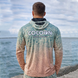 Sweat à capuche de pêche performant pour hommes avec ventilation, protection solaire UPF 50+, chemise de pêche à manches longues, séchage rapide, respirant - Product Image 2