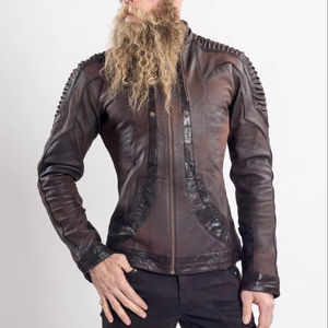 Blouson de moto en cuir véritable, personnalisable, décontracté, avec fermeture éclair, robuste, imperméable et respirant – Meilleure vente à prix réduit - Product Image 5