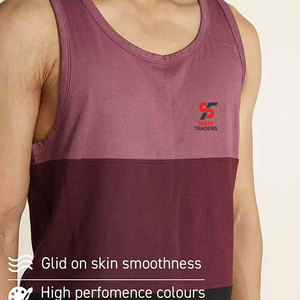 Solid Trader Summer Essentials Sleeveless Shirt Easy Care <b>Machine</b> Washable Fade Resistant Daily Wear Practical Mens Tank Top - Product Image 4