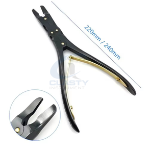 Juego de Pinzas Quirúrgicas Dentales Clase I con Empuñadura Acolchada Negra, Certificación CE, para Uso en Clínicas Veterinarias - Product Image 3