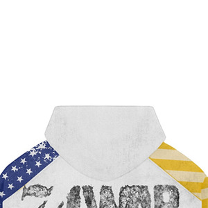 Sudadera con capucha y cremallera para hombre, estilo urbano, 100% algodón, con bolsillo, transpirable, estampado de bandera americana - Product Image 2