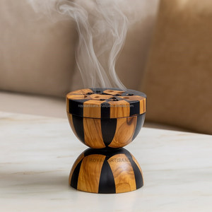 Bone Inlay Tray Bakhoor Burner <b>Box</b> Set Handmade Incense Burner for <b>Eid</b> Ramadan Decorative Islamic Home Decor <b>Gift</b> Item - Product Image 5