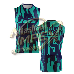 Camiseta de Fútbol Americano Personalizada con Nombre de Equipo, Uniformes Deportivos Hechos a Medida 7v7/7on7, Impresión Frontal, Transpirable, de Secado Rápido, Antibacteriano - Product Image 4