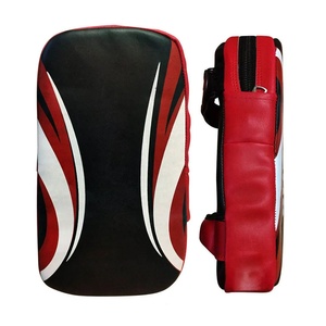 Customized Printed High Quality <b>Kick</b> Pads Leather PU Karate Muay Thai Kicking <b>Shields</b> Superior Boxing Kicking Pads - Product Image 1