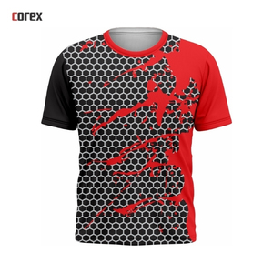 Chemise de sport respirante en jersey de sublimation formel à col rond en tricot uni de haute qualité - Product Image 4