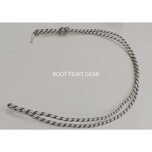 Cordon en fil de soie blanc avec croix en soie noire à l'intérieur, cordon de sifflet fait main en coton blanc pour lanière d'épaule - Product Image 1