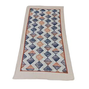 High Quality 100% Modal Linen Designer Scarves Wraps Diamond <b>Shape</b> <b>Block</b> Printed Wholesale Fashion Style Bulk Supply - Product Image 2