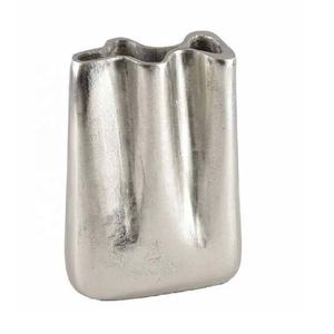 Jarrón Decorativo Moderno de Aluminio con Diseño de Onda, de Alta Calidad, para Decoración del Hogar, Precio al por Mayor - Product Image 1