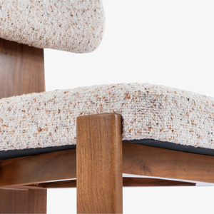 Modern Midcentury Oval <b>Dining</b> <b>Table</b> Set <b>with</b> Solid Back <b>Chairs</b> 6 Piece Wood Home Furniture - Product Image 4