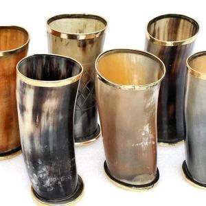 Verre à boire en corne de buffle de haute qualité, personnalisable, style Viking, avec logo personnalisé par A N International - Product Image 2