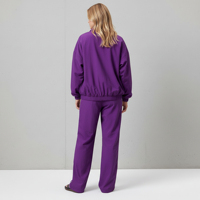 Logo Kustom Pakaian Wanita Olahraga Fitness Gym Jogger Set 2 Potong Tracksuit Grosir 100% Katun Tracksuit Wanita OEM
