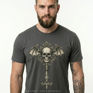 Fabricant de t-shirts personnalisés brodés à la machine, t-shirts pour hommes en coton épais, style gothique punk, impression de t-shirts graphiques, fournisseur de vêtements - Product Image 3