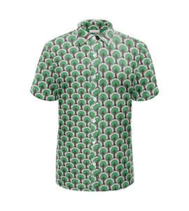Polo de golf pour homme à manches courtes avec motif, tissu sport confortable et respirant, logo personnalisé, vêtements de golf pour la vente en gros - Product Image 3