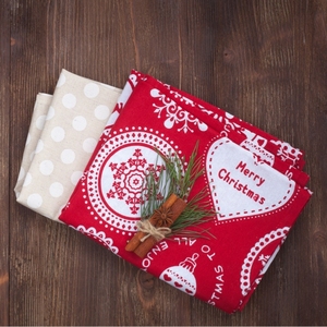 Serviette de cuisine tissée avec motif de Noël, broderie, douce et à séchage rapide, 100% coton, design personnalisable pour une utilisation en cuisine - Product Image 4