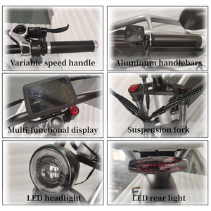 Vélo de montagne électrique rétro à grande puissance 1500W, 2 places, 60V, 20 pouces, 50Ah, pneus larges, vélos électriques MTB - Product Image 4