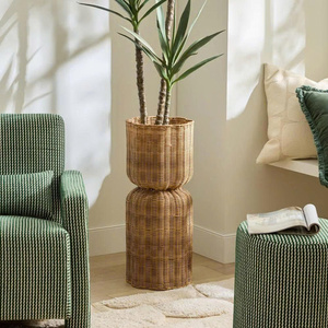 High Quality Handmade Rattan Vase Set Factory Elegant Wicker Decorative Flower Vase Manufacturer Vietnam - Product Image 4