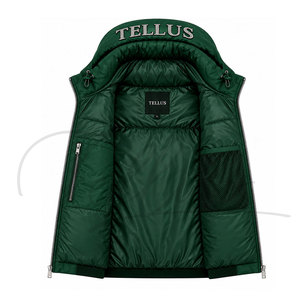 New Style Custom logo Winter Puffer <b>Vest</b> Hot Sale Custom High Quality Cold Proof Puffer <b>Vest</b> <b>Men</b> <b>Vests</b> OEM Serviced - Product Image 3