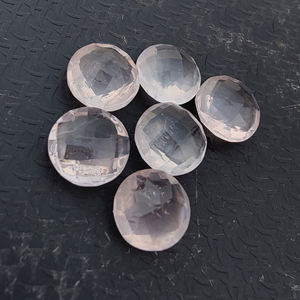 Quartz Rose Naturel Briolette Taille Checker Calibré, Pierre Précieuse Ronde de Qualité en Gros Toutes Tailles - Product Image 5