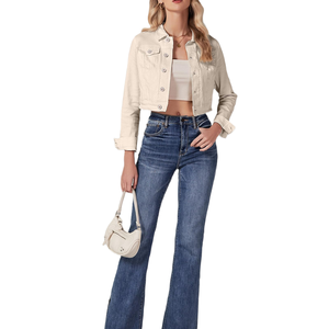Waterproof <b>Custom</b> Wholesale price new arrival Women <b>Denim</b> <b>jacket</b> high demanding sustainable Hot Sale soft Women <b>Denim</b> <b>jacket</b> - Product Image 5