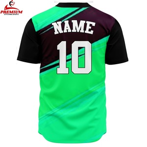 Uniforme de baseball personnalisé de qualité supérieure pour hommes, nouveau style, couleur unie, respirant, anti-UV, évacuation de l'humidité, vente chaude - Product Image 5